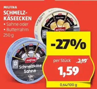 Hofer MILFINA SCHMELZ- KÄSEECKEN 250 g Angebot