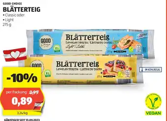 Hofer GOOD CHOICE BLÄTTERTEIG 275 G Angebot