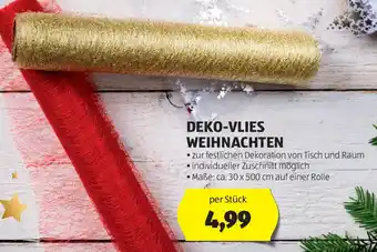 Hofer DEKO-VLIES WEIHNACHTEN Angebot
