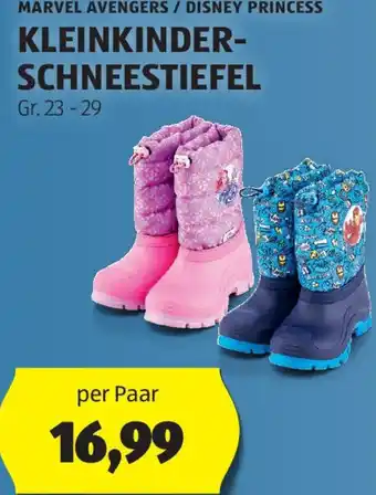 Hofer MARVEL AVENGERS / DISNEY PRINCESS KLEINKINDER- SCHNEESTIEFEL Angebot