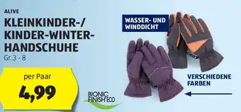 Hofer ALIVE KLEINKINDER-/ KINDER-WINTER-HANDSCHUHE Angebot