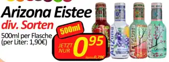 Wurstico Arizona Eistee div. Sorten 500ml per Flasche Angebot