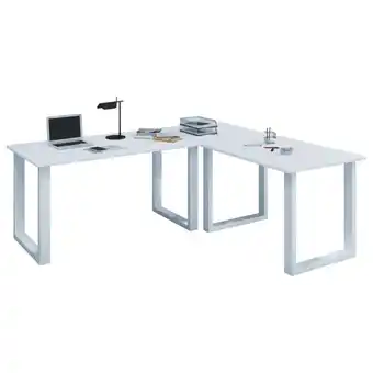 XXXLutz Eckschreibtisch 160/50/76 cm in weiß Angebot