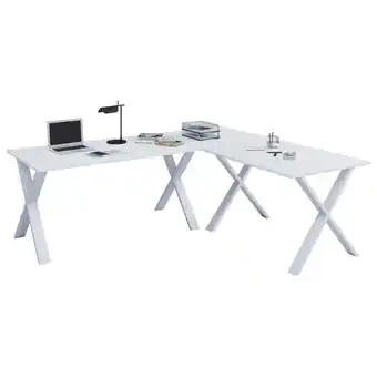XXXLutz Eckschreibtisch 190/50/76 cm in weiß Angebot