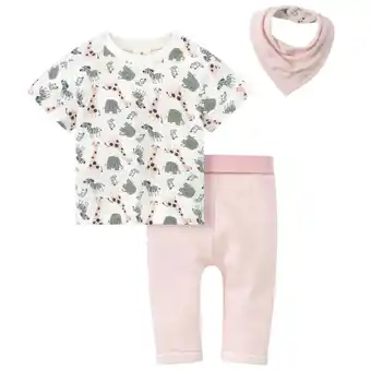 Ernsting's family Newborn t-shirt, hose und bandana im set Angebot