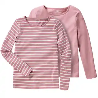 Ernsting's family 2 mädchen langarmshirts im basic-look Angebot