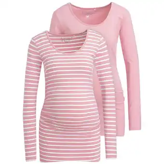 Ernsting's family 2 damen umstands-langarmshirts im basic-style Angebot