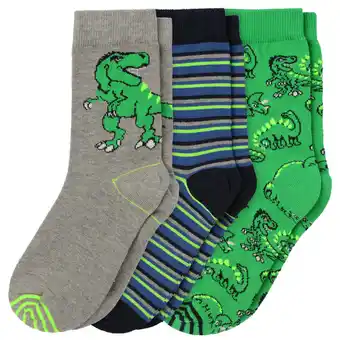 Ernsting's family 3 paar jungen socken mit dino-motiven Angebot