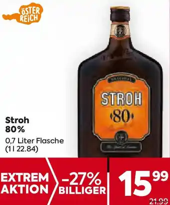 Billa STROH 80% 0,7 Liter Angebot