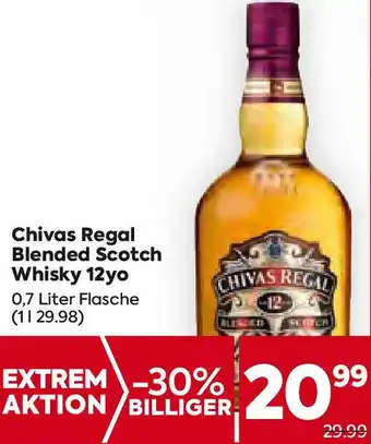 Billa Chivas Regal Blended Scotch Whisky 12yo 0,7 Liter Flasche Angebot