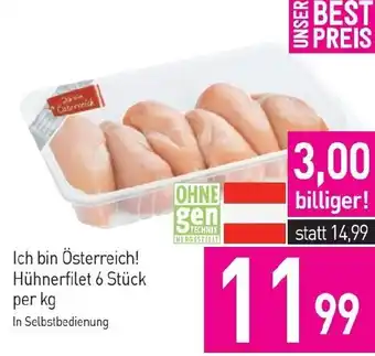 Sutterlüty Ich bin Österreich! Hühnerfilet 6 Stück per kg Angebot