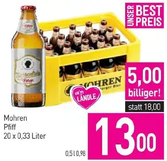 Sutterlüty Mohren Pfiff 20 x 0,33 Liter Angebot