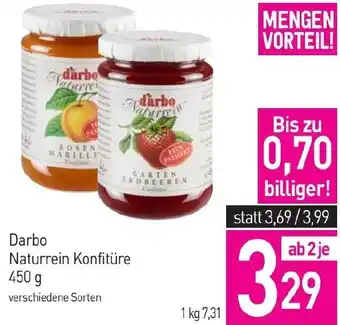 Sutterlüty Darbo Naturrein Konfitüre 450 g Angebot