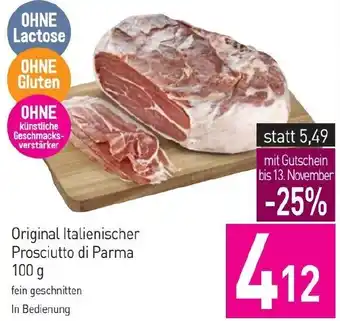 Sutterlüty Original Italienischer Prosciutto di Parma 100 g Angebot