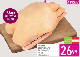 Sutterlüty Sonnberg Österreichische Bio Weidegans per kg Angebot