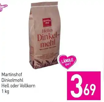 Sutterlüty Martinshof Dinkelmehl Hell oder Vollkorn 1 kg Angebot