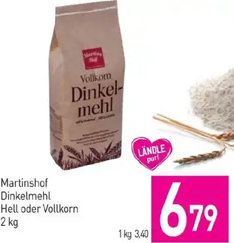 Sutterlüty Martinshof Dinkelmehl Hell oder Vollkorn 2 kg Angebot