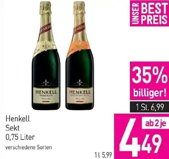 Sutterlüty Henkell Sekt 0,75 Liter Angebot