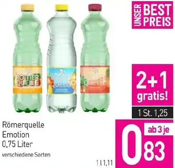 Sutterlüty Römerquelle Emotion 0,75 Liter Angebot