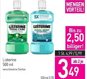 Sutterlüty Listerine 500 ml Angebot