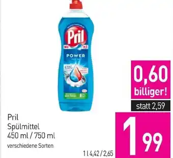 Sutterlüty Pril Spülmittel 450 ml /750 ml Angebot