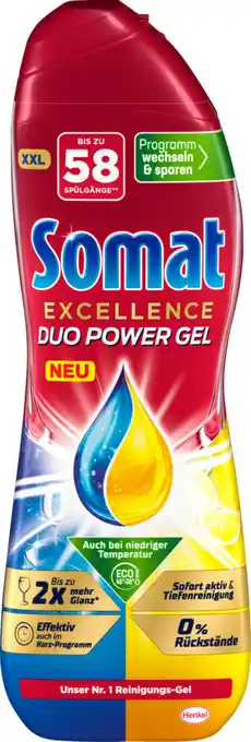 dm Somat excellence spülmaschinen duo power gel Angebot