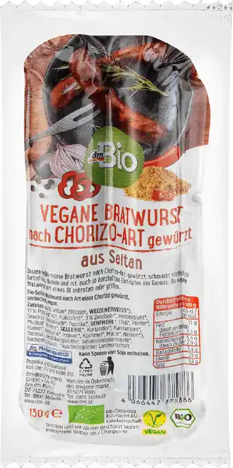 dm Dmbio vegane bratwurst nach chorizo-art gewürzt Angebot