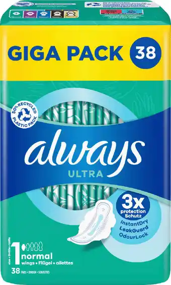 dm Always ultra binden normal mit flügeln giga pack Angebot