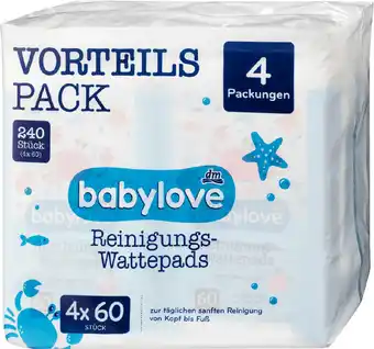 dm Babylove reinigungs-wattepads Angebot