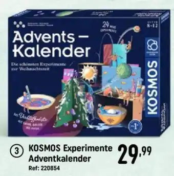 Smyths Toys KOSMOS Experimente Adventkalender Angebot