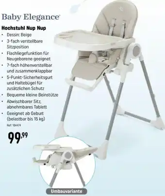 Smyths Toys Baby Elegance Hochstuhl Nup Nup Angebot