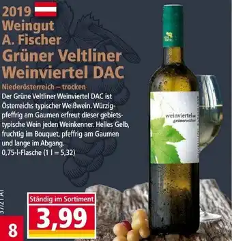 Norma 2019 Weingut A. Fischer Grüner Veltliner Weinviertel DAC Angebot
