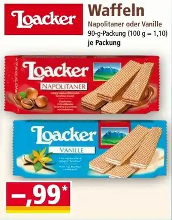 Norma Waffeln 90g Angebot