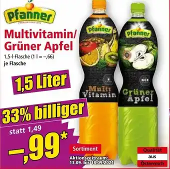 Norma Multivitamin/Grüner Apfel Angebot