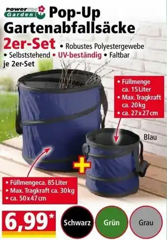 Norma Pop-Up Gartenabfallsäcke 2er-Set Angebot