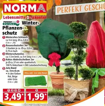 Norma Winter-Pflanzen-Schutz Wintervlies-Schlauch, Rosenschutzvlie 3er, Winterschutzvlies Angebot