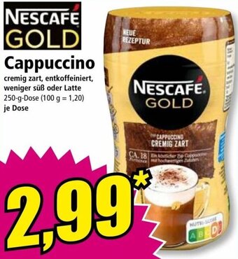 Norma Nescafé Gold Cappuccino 250g Angebot