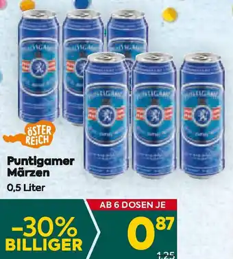 Billa Puntigamer Märzen 0,5 Liter Angebot