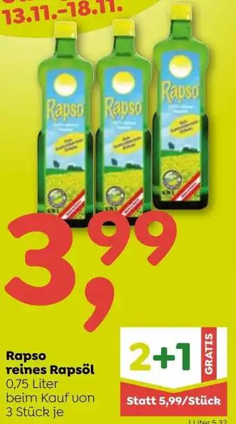 ADEG Rapso reines Rapsöl 0,75 Liter Angebot