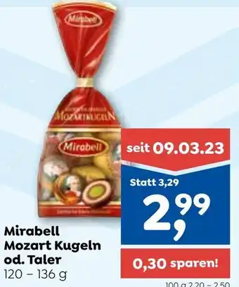 ADEG Mirabell Mozart Kugeln od. Taler 120 - 136 g Angebot