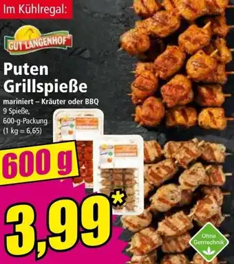 Norma Puten Grillspieße 600g Angebot