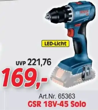 Zgonc Akku-Bohrschrauber GSR 18V-45 Solo Angebot