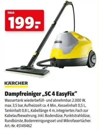 Hagebau KARCHER Dampfreiniger,,SC 4 EasyFix Angebot