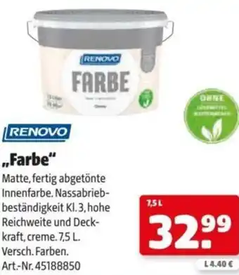 Hagebau RENOVO ,,Farbe Angebot