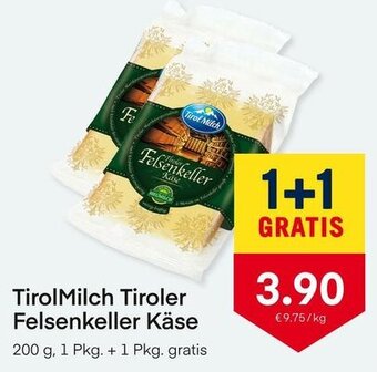MPreis TirolMilch Tiroler Felsenkeller Käse 200g Angebot