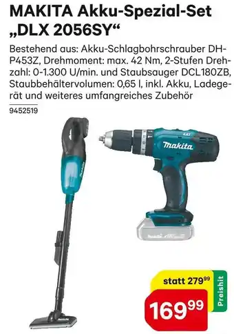 BayWa MAKITA Akku-Spezial-Set ,,DLX 2056SY Angebot