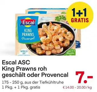 MPreis Escal ASC King Prawns Roh Geschält Oder Provencal 175-250g Angebot