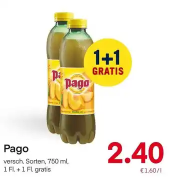 MPreis Pago 750ml Angebot