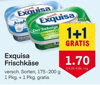 MPreis Exquisa Frischkäse 175-200g Angebot