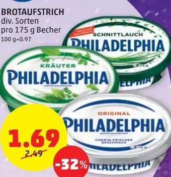 PENNY Philadelphia brotaufstrich Angebot